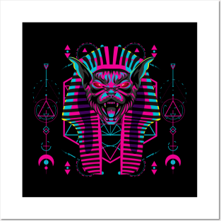 cat sphinx graphic Posters and Art